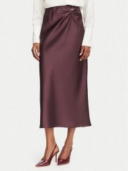Rinascimento Spódnica midi CFC0130230003 Bordowy Regular Fit. Czerwone spódnice damskie Rinascimento, xl, bez wzorów, z syntetyku, midi. Za 309.99 zł.
