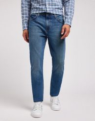 LEE MĘSKIE SPODNIE JEANSOWE AUSTIN INDIGO WALK 112349213 L733007774. Niebieskie jeansy męskie Lee. Za 229.99 zł.
