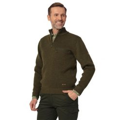 Sweter męski myśliwski Tagart Niko izolacja przed chłodem. Zielone swetry przez głowę męskie tagart, m, bez wzorów, bez kołnierzyka. W wyprzedaży za 330.65 zł.