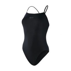 Strój kąpielowy damski Speedo Eco End Trsp. Czarne stroje kąpielowe dla dziewczynek Speedo, bez wzorów, z materiału. Za 126.82 zł.