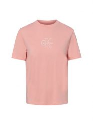 Calvin Klein Jeans Koszulka Kobiety Bawełna różowy, L. Czerwone t-shirty damskie Calvin Klein Jeans, l, bez wzorów, z bawełny, bez kołnierzyka. Za 129.95 zł.