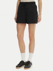 Lacoste Szorty sportowe GF9991 Czarny Regular Fit. Czarne szorty sportowe damskie Lacoste, bez wzorów, z bawełny, sportowe. Za 359.99 zł.