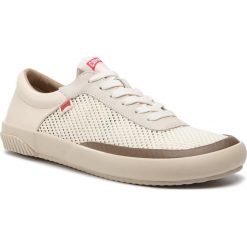 Tenisówki CAMPER - Peu Rambla Vulcan K100413-003 Beige. Brązowe półbuty na co dzień męskie Camper, bez wzorów, z gumy, bez zapięcia. W wyprzedaży za 249.00 zł.
