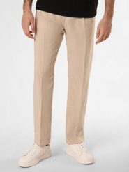 HUGO Spodnie - Teagan242X_WG Mężczyźni Modern Fit beżowy, 102. Brązowe eleganckie spodnie męskie Hugo, m, bez wzorów. Za 429.95 zł.