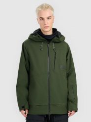 4F Kurtka snowboardowa membrana 15000 męska - khaki L. Brązowe kurtki snowboardowe męskie 4f, l, bez wzorów, z materiału, bez kaptura, narciarskie. Za 799.99 zł.