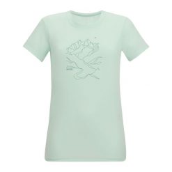 Koszulka Damska Fingal Line Art. Czerwone t-shirty damskie Regatta, bez wzorów, casualowe, bez kołnierzyka. Za 76.99 zł.