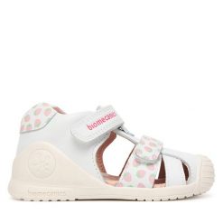 Sandały Biomecanics. Białe sandały dziewczęce Biomecanics, bez zapięcia. Za 269.99 zł.