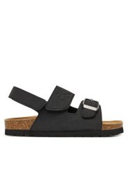 Calvin Klein Sandały Velcro V3X2-83328-0315 S Czarny. Czarne sandały chłopięce Calvin Klein, ze skóry, bez zapięcia. Za 349.99 zł.