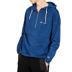 Kurtka turystyczna męska Champion Blouson. Niebieskie kurtki sportowe męskie Champion, m, bez wzorów, z poliesteru, trekkingowe. Za 282.70 zł.