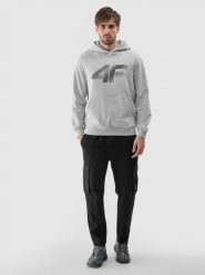 4F Bluza dresowa nierozpinana z kapturem męska - szara S. Szare bluzy męskie 4f, m, bez wzorów, z bawełny, z kapturem. Za 169.99 zł.