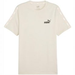 T-shirt Męski Essential. Brązowe koszulki sportowe męskie Puma, m, bez wzorów, bez kołnierzyka, bez ramiączek, trekkingowe. Za 129.99 zł.