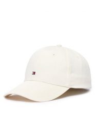 Tommy Hilfiger Czapka z daszkiem Th Flag AM0AM13008 Kremowy. Białe rękawiczki męskie Tommy Hilfiger, bez wzorów, z bawełny. Za 169.99 zł.
