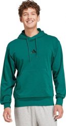 Bluza męska adidas Essentials Feelcozy French Terry zielona JE3841 S. Zielone bluzy męskie Adidas, m, bez wzorów, bez kaptura. Za 332.22 zł.