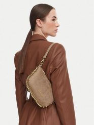 LOVE MOSCHINO Torebka JC4222PP0PKF110A Beżowy. Brązowe torebki do ręki damskie Love Moschino, bez wzorów, z materiału, bez dodatków. Za 679.99 zł.