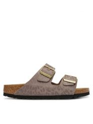 Birkenstock Klapki Arizona 1031941 Beżowy. Brązowe klapki damskie Birkenstock, bez wzorów, ze skóry, bez obcasa. Za 449.99 zł.