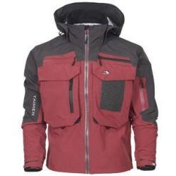 Kurtka wędkarska do brodzenia Taimen Tugur Brick. Czerwone kurtki męskie TAIMEN, m, bez wzorów, sportowe, bez kaptura. Za 699.99 zł.