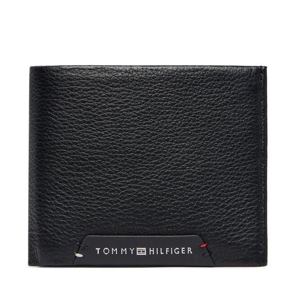 Portfel Tommy Hilfiger. Czarne portfele męskie Tommy Hilfiger, bez wzorów. Za 249.99 zł.