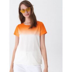 T-shirt ombre - Pomarańczowy. T-shirty damskie House. W wyprzedaży za 9.99 zł.