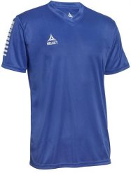 Koszulka piłkarska poliestrowa męska Select PISA niebieska. Niebieskie koszulki sportowe męskie Select, m, bez wzorów, z materiału, bez kołnierzyka, bez ramiączek, do piłki nożnej. Za 101.73 zł.