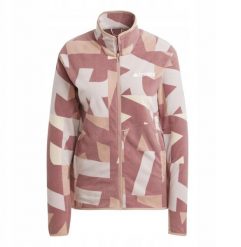 Bluza damska adidas TERREX Multi Printed Full-Zip Fleece Jacket - woner beige/quiet crimson rozmiar: s. Brązowe bluzy damskie Under Armour, s, bez wzorów, bez kaptura. Za 312.32 zł.