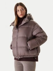 Bomboogie Kurtka puchowa Riga JW8139TDLC5 Brązowy Regular Fit. Brązowe kurtki damskie Bomboogie, bez wzorów, z puchu, bez kaptura. Za 1,269.00 zł.