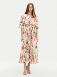 Guess Sukienka codzienna W5PK1Z WHHF0 Kolorowy Regular Fit. Sukienki damskie Guess, na co dzień, xl, z aplikacjami, z syntetyku, bez kołnierzyka, bez ramiączek, proste. Za 659.99 zł.