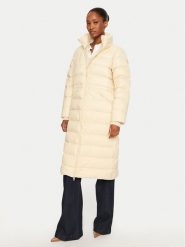 Tommy Hilfiger Płaszcz zimowy WW0WW43553 Beżowy Regular Fit. Brązowe płaszcze damskie Tommy Hilfiger, na zimę, l, bez wzorów, z syntetyku, bez kaptura. Za 879.99 zł.