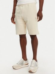 Guess Szorty sportowe M5GD10 KCN01 Écru Regular Fit. Krótkie spodenki sportowe męskie Guess, m, z aplikacjami, z bawełny. Za 159.99 zł.