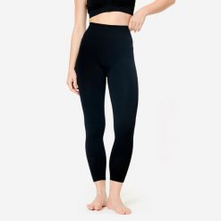 Legginsy do jogi 7/8 hot joga. Czarne legginsy damskie KIMJALY, m, bez wzorów, z elastanu, na jogę i pilates. Za 159.99 zł.