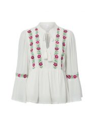 Y.A.S Bluzka damska Kobiety biały|wielokolorowy, 34. Białe bluzki damskie Y.A.S., s, bez wzorów, z koronki, bez kołnierzyka, bez ramiączek. Za 299.95 zł.