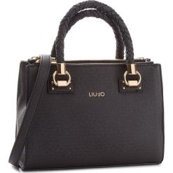 Torebka LIU JO - S Satchel Zip Manhat N68097 E0087 Nero 22222. Czarne torby na ramię damskie Liu Jo. Za 649.00 zł.