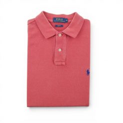Second life - Polo Ralph Lauren koszulka męska z krótkim rękawem - Jak nowy. Czerwone koszulki polo męskie Ralph Lauren, l, bez wzorów, bez kołnierzyka, bez ramiączek, na golfa. Za 127.76 zł.
