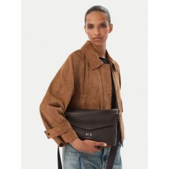 Torebka Armani Exchange. Brązowe torebki do ręki damskie Armani Exchange, bez wzorów, klasyczne, bez dodatków. Za 614.99 zł.