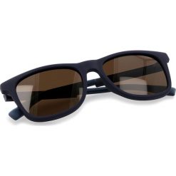 Okulary przeciwsłoneczne BOSS - 0281/S Blue PJP. Niebieskie okulary przeciwsłoneczne damskie Boss, z tworzywa sztucznego. W wyprzedaży za 399.00 zł.