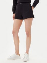 Calvin Klein Jeans Szorty sportowe Placed Institutional J20J225525 Czarny Regular Fit. Czarne szorty sportowe damskie Calvin Klein Jeans, xl, bez wzorów, z bawełny, sportowe. Za 169.99 zł.