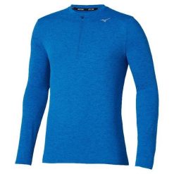 Koszulka Mizuno Core Impulse. Niebieskie koszulki sportowe męskie Mizuno, l, bez wzorów, z materiału, bez kołnierzyka, bez ramiączek, do biegania. Za 119.99 zł.