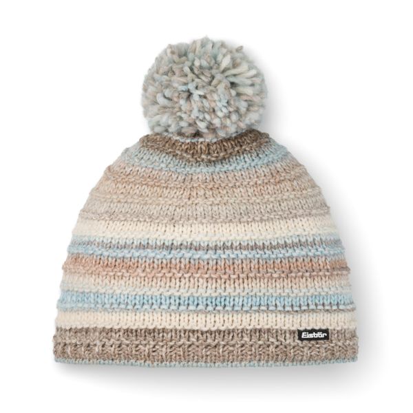 Czapka Eisbar Mikata Pompon MÜ. Niebieskie czapki i kapelusze męskie Eisbar, na zimę, bez wzorów, z materiału, eleganckie. Za 249.90 zł.