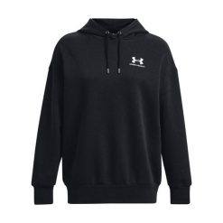 Damska bluza z kapturem Under Armour Essential Flc OS. Białe bluzy sportowe damskie Under Armour, bez wzorów, z dzianiny, z kapturem, na fitness i siłownię. Za 297.50 zł.