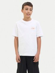 Jack & Jones Junior T-Shirt Canggu 12278649 Biały Relaxed Fit. Białe t-shirty dla chłopców Jack & Jones Junior, bez wzorów, z bawełny, bez ramiączek. Za 49.99 zł.
