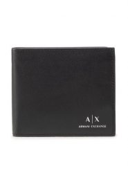Armani Exchange Portfel 958098 CC845 00020 Czarny. Czarne portfele męskie Armani Exchange, bez wzorów, ze skóry. Za 209.99 zł.
