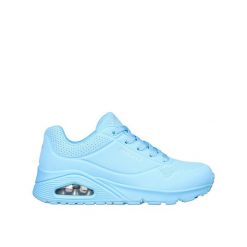 Buty SKECHERS Uno Stand On Air. Czarne obuwie sportowe damskie Skechers, bez wzorów, ze skóry, do biegania. Za 279.00 zł.