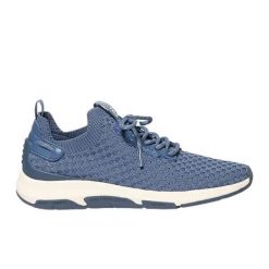 Buty sportowe damskie TBS Jellina. Niebieskie obuwie sportowe damskie TBS, bez wzorów, z materiału, trekkingowe. Za 428.40 zł.
