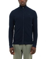 Męski Sweter Mustang Style Escondido Dark Sapphire 1016847 4136. Niebieskie swetry przez głowę męskie Mustang, l, bez wzorów, bez kołnierzyka. Za 169.99 zł.