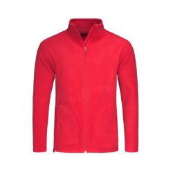 Męska Zwykła Bluza Polarowa. Czerwone bluzy męskie Stedman, m, bez wzorów, z polaru, bez kaptura, trekkingowe. Za 141.99 zł.