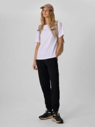4F Spodnie dresowe joggery damskie - czarne M. Czarne spodnie dresowe damskie 4f, m, bez wzorów, z dresówki. Za 149.99 zł.