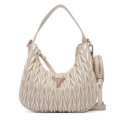 Torebka Guess. Żółte torebki do ręki damskie Guess, z aplikacjami, klasyczne, bez dodatków. Za 284.99 zł.