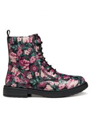 Geox Kozaki J Eclair J049QD 00004 C0618 S Różowy. Czerwone buty zimowe dziewczęce Geox, bez wzorów, ze skóry, bez zapięcia. Za 259.99 zł.