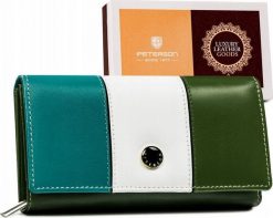 Peterson Skórzany portfel damski na zatrzask Peterson NoSize. Portfele damskie Peterson, bez wzorów. Za 143.26 zł.