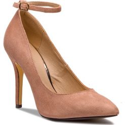 Szpilki MENBUR - 09871 Nude 0097. Czerwone półbuty damskie Menbur, z aplikacjami, z materiału, eleganckie, bez obcasa, na obcasie, bez zapięcia. W wyprzedaży za 199.00 zł.