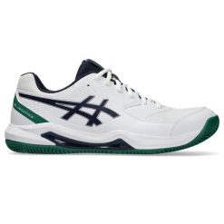Buty do tenisa Asics Gel-Dedicate 8 Clay. Białe buty sportowe męskie Asics, bez zapięcia, tenisowe. Za 319.99 zł.